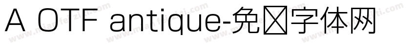 A OTF antique字体转换